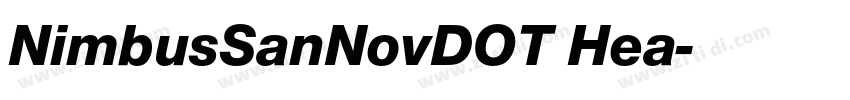 NimbusSanNovDOT Hea字体转换